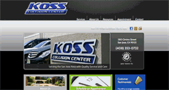 Desktop Screenshot of kosscollision.com